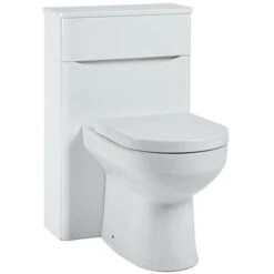 Orbit Contour Back To Wall WC Unit 500mm Wide - Gloss White -Bathroom Supplies Store 17493603 3
