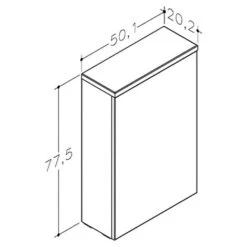 Verona Purity Back To Wall Toilet Unit 500mm Wide White -Bathroom Supplies Store 17503283 2