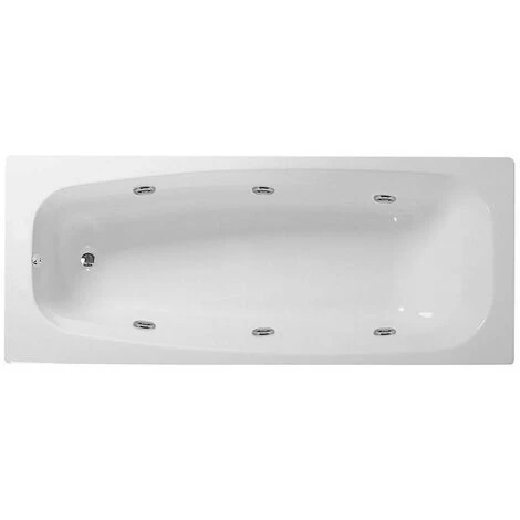 Verona Caymen Rectangular Whirlpool Bath 1700mm X 700mm 6-Jet System 6 Verona Caymen Rectangular Whirlpool Bath 1700mm X 700mm 6-Jet System - Image 4