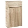 Orbit Contour Back To Wall WC Unit 500mm Wide - Driftwood -Bathroom Supplies Store 17686913 1