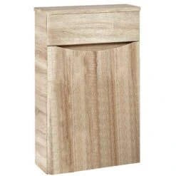 Orbit Contour Back To Wall WC Unit 500mm Wide - Driftwood
