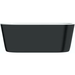 Mode Tate Black Freestanding Bath 1500 X 700