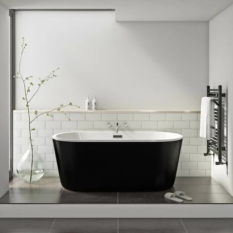 Mode Tate Black Freestanding Bath 1500 X 700 4 Mode Tate Black Freestanding Bath 1500 X 700 - Image 2