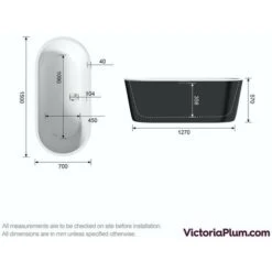 Mode Tate Black Freestanding Bath 1500 X 700 9 Mode Tate Black Freestanding Bath 1500 X 700 -Bathroom Supplies Store 17788125 3