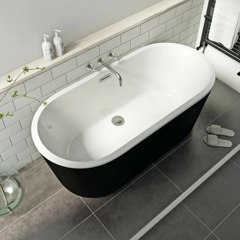 Mode Tate Black Freestanding Bath 1500 X 700 6 Mode Tate Black Freestanding Bath 1500 X 700 - Image 4