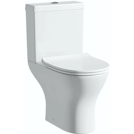 Orchard Derwent Round Compact Close Coupled Toilet With Luxury Slim Soft Close Seat 6 Orchard Derwent Round Compact Close Coupled Toilet With Luxury Slim Soft Close Seat - Image 4
