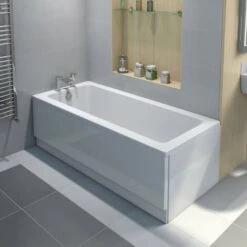 Orchard Square Edge Single Ended Straight Bath 1600 X 700 8 Orchard Square Edge Single Ended Straight Bath 1600 X 700 -Bathroom Supplies Store 17788616 2