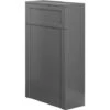 Back To Wall Toilet Concealed Cistern Unit Bathroom Furniture 502mm Matte Grey -Bathroom Supplies Store 18016032 1