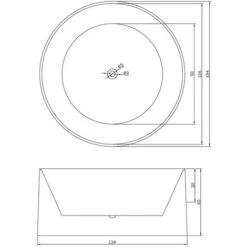 SIMBA FREESTANDING BATHTUB MODERN DESIGN BATH TUB Crystal Diameter 134 Cm NEW 11 SIMBA FREESTANDING BATHTUB MODERN DESIGN BATH TUB Crystal Diameter 134 Cm NEW -Bathroom Supplies Store 18368524 5