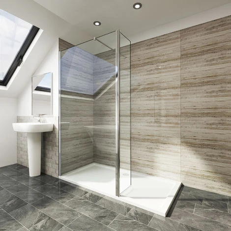 Elegant 1000mm Walk In Shower Screen Tougheded Safety Wet Room With 300mm Flipper Panel 3 Elegant 1000mm Walk In Shower Screen Tougheded Safety Wet Room With 300mm Flipper Panel