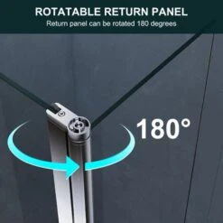 Elegant 1000mm Walk In Shower Screen Tougheded Safety Wet Room With 300mm Flipper Panel 10 Elegant 1000mm Walk In Shower Screen Tougheded Safety Wet Room With 300mm Flipper Panel -Bathroom Supplies Store 18459111 4