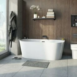 Mode Cooper Back To Wall Freestanding Bath 1700 X 800 -Bathroom Supplies Store 18640846 4