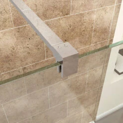 ELEGANT Walk In Shower Enclosure 8mm Easy Clean Glass Wetroom 1000mm Shower Screen Panel -Bathroom Supplies Store 19231654 3