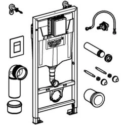GROHE Rapid SL 1.13m 3 In 1 Set Concealed Cistern Frame Wall Hung 38772001 -Bathroom Supplies Store 20279001 3
