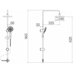 Bathroom Mixer Shower Kit Adjust Riser Rail Hose Chrome Round Dual Head Chrome -Bathroom Supplies Store 20691855 5
