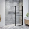 ELEGANT Walk In Shower Door Wet Room Reversible Shower Screen Panel 8mm Safety Glass Matte Black Walkin Shower Door 700mm 1 ELEGANT Walk In Shower Door Wet Room Reversible Shower Screen Panel 8mm Safety Glass Matte Black Walkin Shower Door 700mm -Bathroom Supplies Store 21538347 1