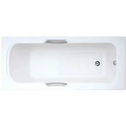 1675mm No Tap Holes 8mm Single Ended Bath