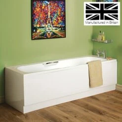 1675mm No Tap Holes 8mm Single Ended Bath -Bathroom Supplies Store 22291773 5