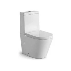 Rimless Close Coupled Modern Toilet - With Soft Close Seat (Fully Back To Wall) -Bathroom Supplies Store 22297729 3
