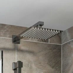 Thermostatic Square Concealed Shower Wall Mounted Handset Heads Bath Filler -Bathroom Supplies Store 22764709 3