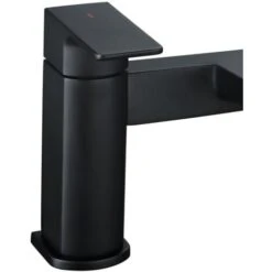 Astra Contemporary Matte Black Bridge Deck Mounted Bath Filler Tap -Bathroom Supplies Store 22800764 3