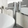 Modern Bathroom High Rise Basin Mixer Tap Tall Chrome Single Lever Solid Brass -Bathroom Supplies Store 23631941 1