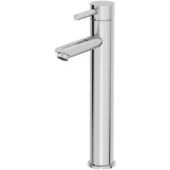 Modern Bathroom High Rise Basin Mixer Tap Tall Chrome Single Lever Solid Brass -Bathroom Supplies Store 23631941 5