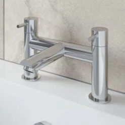 Modern Bathroom Basin Mono Mixer Tap Bath Filler Mixer Set Chrome Lever Modern -Bathroom Supplies Store 23851931 3