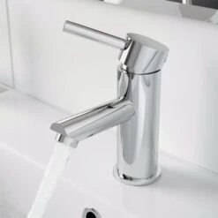 Modern Bathroom Basin Mono Mixer Tap Bath Filler Mixer Set Chrome Lever Modern -Bathroom Supplies Store 23851931 4