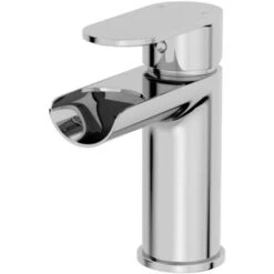 Bathroom Waterfall Mono Basin Sink Mixer Tap Bath Filler Mixer Tap Set Chrome -Bathroom Supplies Store 23851933 4
