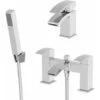 Modern Bathroom Mono Basin Sink Mixer Bath Shower Mixer Tap Set Hot Cold Chrome -Bathroom Supplies Store 23851934 1