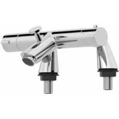 Bathroom Luxury Chrome Thermostatic Bath Shower Mixer Valve Single Head Riser -Bathroom Supplies Store 24169677 3