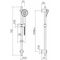 Bathroom Luxury Chrome Thermostatic Bath Shower Mixer Valve Single Head Riser -Bathroom Supplies Store 24169677 5