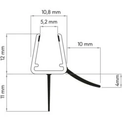 Waterstop For Glass Shower Door Sealskin -Bathroom Supplies Store 24448286 5