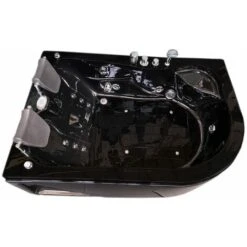 SIMBA WHIRLPOOL BATH TUB BLACK HAVANA HOT TUB 170x115cm BLACK FOR 2 PERSONS -Bathroom Supplies Store 25100752 4