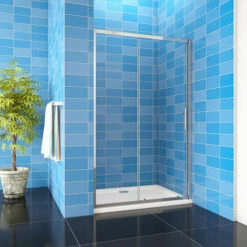 1200mm Sliding Shower Door Walk In Enclosure Bathroom Cubicle 1850mm Height