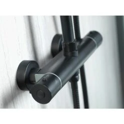 Aqualisa Deco Thermostatic Mixer Shower Round Bar Valve Black DECO.RND.SC.MB -Bathroom Supplies Store 25844875 4
