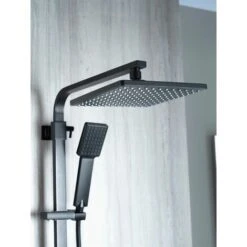 Aqualisa Deco Thermostatic Mixer Shower Square Bar Valve Black DECO.SQR.SC.MB -Bathroom Supplies Store 25844877 3