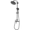 Modern Mixer Shower Set Brass Rain Function Wall Hanging Matt Black Farin -Bathroom Supplies Store 26974239 1