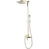 Modern Mixer Set Brass Rainfall Hand Shower Wall Mounted Gold Tagbo