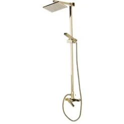 Modern Mixer Set Brass Rainfall Hand Shower Wall Mounted Gold Tagbo 11 Modern Mixer Set Brass Rainfall Hand Shower Wall Mounted Gold Tagbo -Bathroom Supplies Store 27104060 5