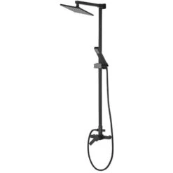 Modern Mixer Set Brass Rainfall Hand Shower Wall Mounted Matt Black Tagbo -Bathroom Supplies Store 27104098 4