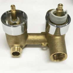 AICA Round Chrome Thermostatic Shower Mixer Bathroom Concealed Twin Head Valve Set -Bathroom Supplies Store 27729143 4