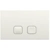 Milano - Modern Toilet WC Dual Flush Square Button Wall Plate - White -Bathroom Supplies Store 27965115 1