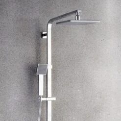 Chrome Wall Shower Column With Spout - Deneb -Bathroom Supplies Store 28355321 4