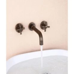 Robinet Lavabo Mural Style Rétro En Bronze -Bathroom Supplies Store 28355409 3