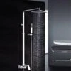 Shower Column & Square Shape Chrome Finish -Bathroom Supplies Store 28355534 1