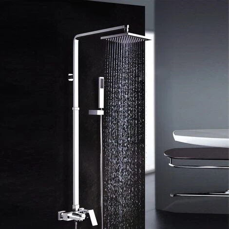 Shower Column & Square Shape Chrome Finish 4 Shower Column & Square Shape Chrome Finish - Image 2
