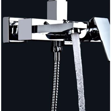 Shower Column & Square Shape Chrome Finish 7 Shower Column & Square Shape Chrome Finish - Image 5