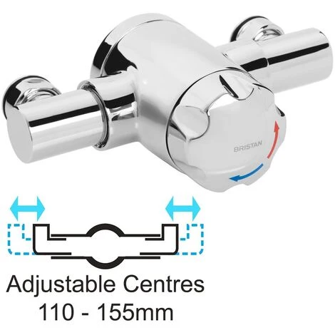 Bristan Sirrus Gummers OPAC TS1203 Exposed Thermostatic Mixer Shower 110 130mm 3 Bristan Sirrus Gummers OPAC TS1203 Exposed Thermostatic Mixer Shower 110 130mm